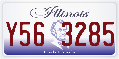 IL license plate Y563285