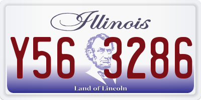 IL license plate Y563286