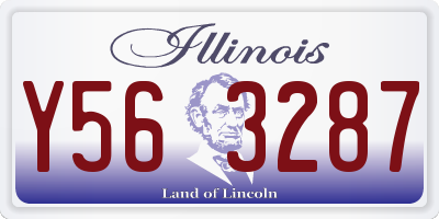 IL license plate Y563287