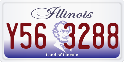 IL license plate Y563288