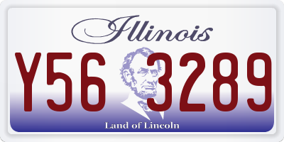 IL license plate Y563289