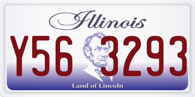 IL license plate Y563293