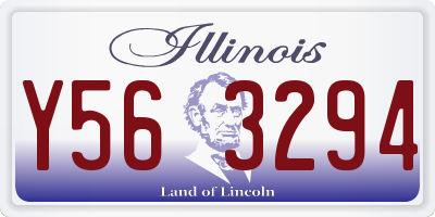 IL license plate Y563294