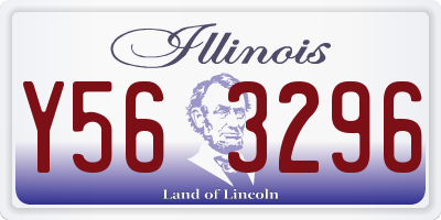 IL license plate Y563296