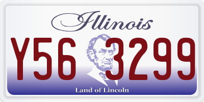 IL license plate Y563299