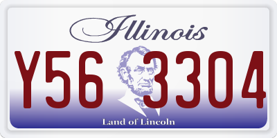 IL license plate Y563304