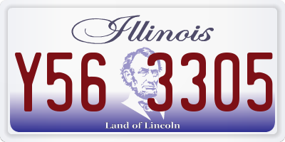 IL license plate Y563305