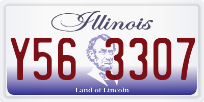 IL license plate Y563307