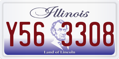 IL license plate Y563308