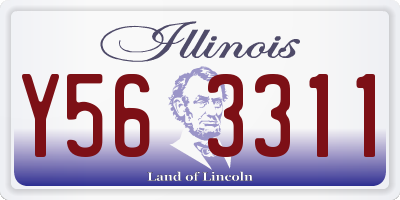 IL license plate Y563311