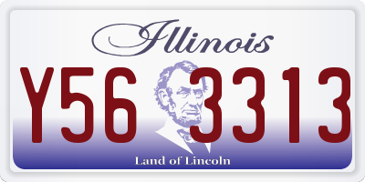 IL license plate Y563313