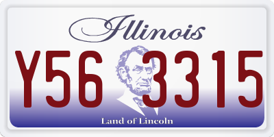 IL license plate Y563315