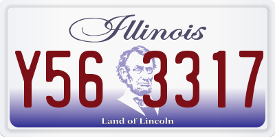 IL license plate Y563317