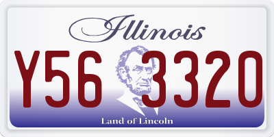 IL license plate Y563320