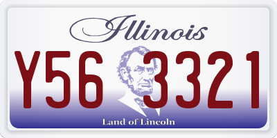 IL license plate Y563321