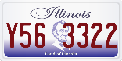 IL license plate Y563322