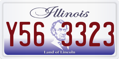 IL license plate Y563323