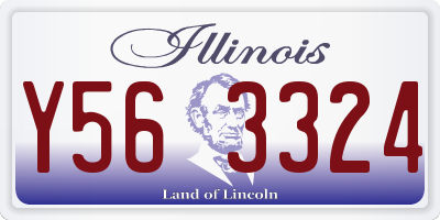 IL license plate Y563324