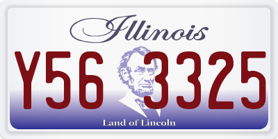 IL license plate Y563325
