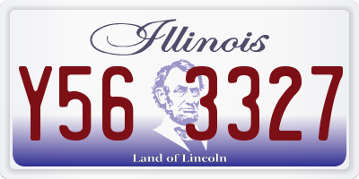 IL license plate Y563327