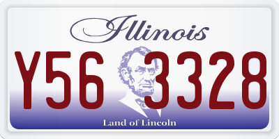 IL license plate Y563328
