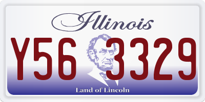 IL license plate Y563329