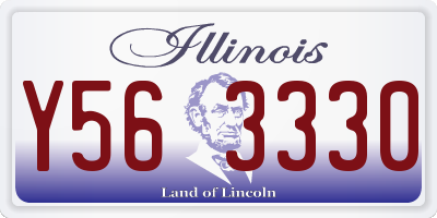 IL license plate Y563330