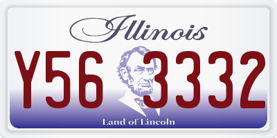 IL license plate Y563332