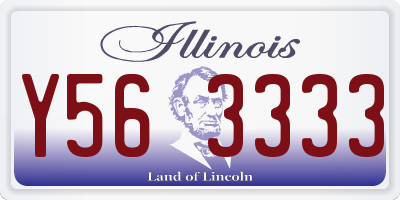 IL license plate Y563333