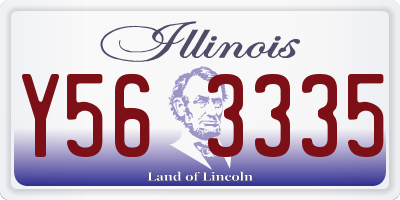 IL license plate Y563335