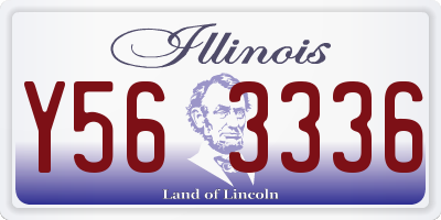 IL license plate Y563336