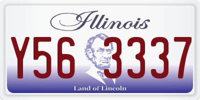 IL license plate Y563337