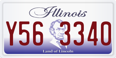IL license plate Y563340