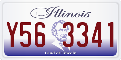 IL license plate Y563341