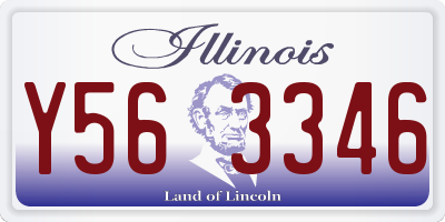 IL license plate Y563346
