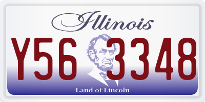 IL license plate Y563348