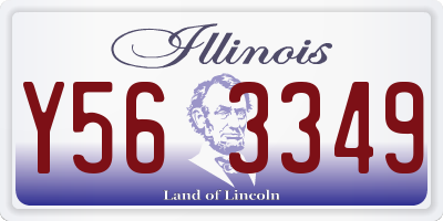 IL license plate Y563349