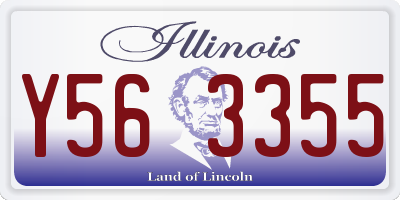 IL license plate Y563355