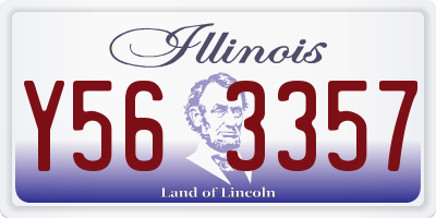 IL license plate Y563357