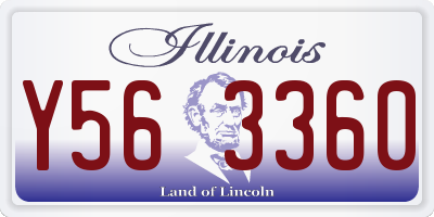IL license plate Y563360