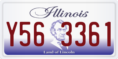 IL license plate Y563361