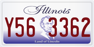 IL license plate Y563362