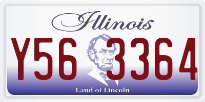 IL license plate Y563364