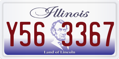 IL license plate Y563367