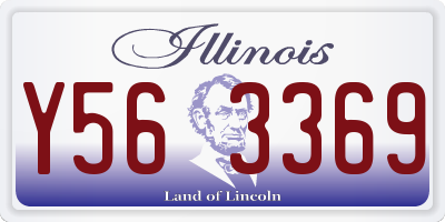 IL license plate Y563369