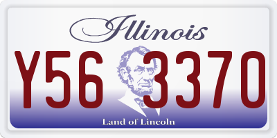 IL license plate Y563370