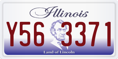 IL license plate Y563371