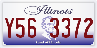 IL license plate Y563372