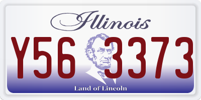 IL license plate Y563373