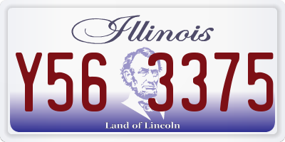 IL license plate Y563375